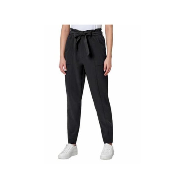 NWT Modern Ambition Women's Tie Waist Tapered Jogger Size M, Black $60 9A147 - Picture 1 of 3